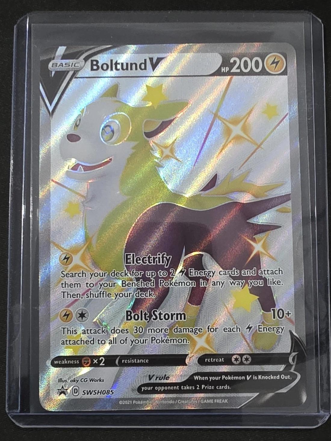 Boltund V SWSH085 - Pokemon Sword & Shield Promo Cards - NM image 1